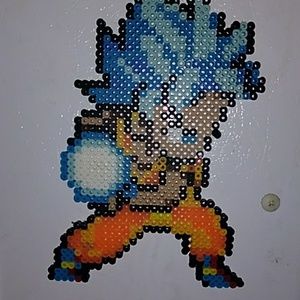 Goku custom pearler bead magnet